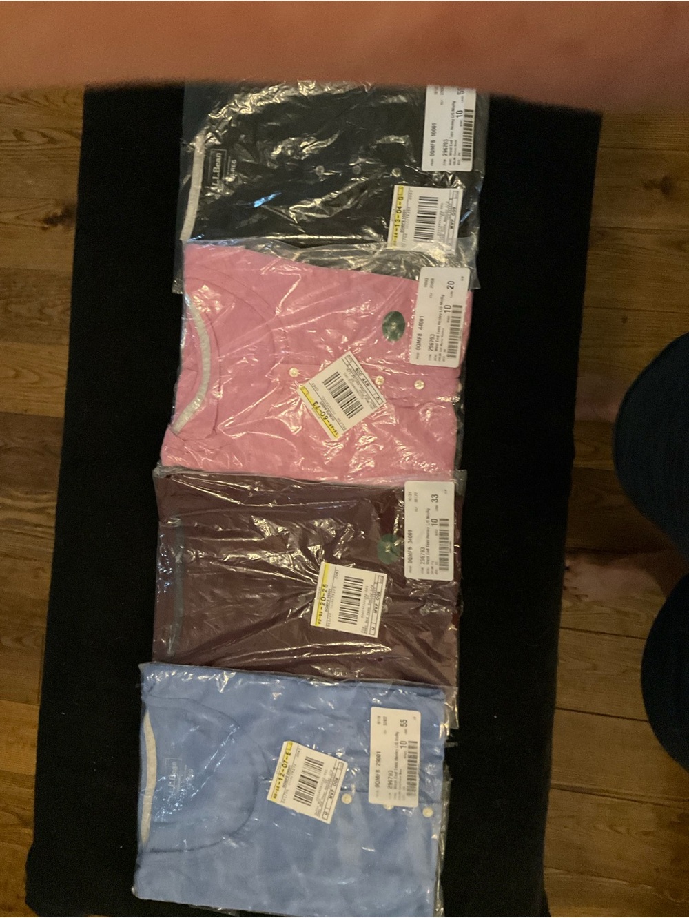 Women’s 4 New LL Bean Henley tops with long sleeves in extra small